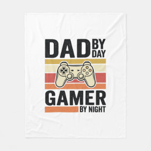 Cobertor De Velo Camiseta Controle Vintage Pai Gamer Design_1