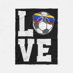 Cobertor De Velo Camiseta da bandeira do fã venezuelano de amor ao