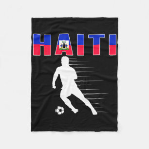 Cobertor De Velo Camiseta de Amantes de Futebol do Haiti - Bandeira