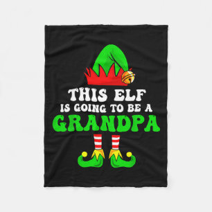 Cobertor De Velo Camiseta de Anúncio de Bebê de Natal Este Elfo Vai