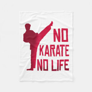 Cobertor De Velo Camiseta de Artes Marciais Sem Karate Sem Vida