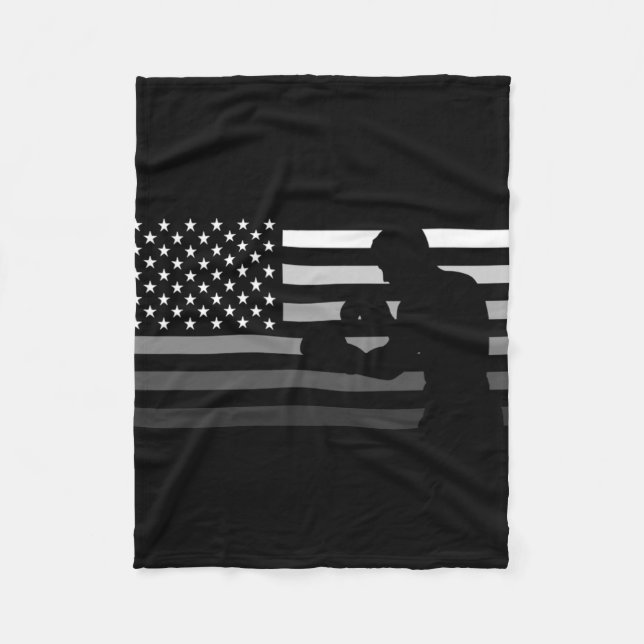 Cobertor De Velo Camiseta de Boxe Americano (Frente)