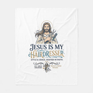 Cobertor De Velo Camiseta de Cabeleireiro Salão de Beleza Jesus Ins