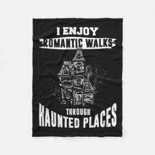 Cobertor De Velo Camiseta de caça de fantasmas Citação engraçada de