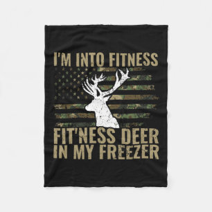 Cobertor De Velo Camiseta de caça, estou na Malhação Deer Freezer E
