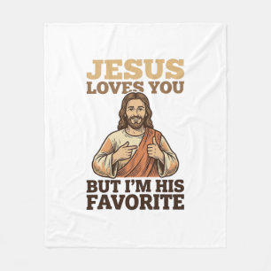 Cobertor De Velo Camiseta De Fé Vintage Engraçada Jesus Ama Você De
