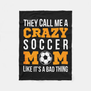 Cobertor De Velo Camiseta de Futebol de Mãe de Futebol Louca Vintag