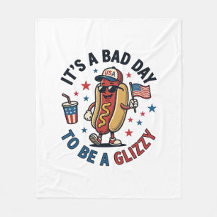 Cobertor De Velo Camiseta de Gravura Vintage de Cachorro-Quente Pat