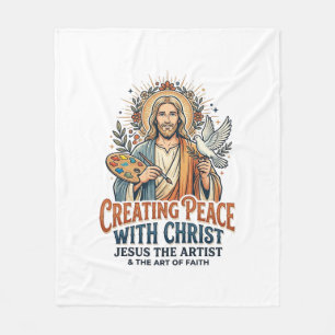 Cobertor De Velo Camiseta de Hobby de Aquarela de Jesus Fé Inspirad