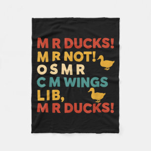Cobertor De Velo Camiseta de Humor de Caça Divertida Para Patos M R