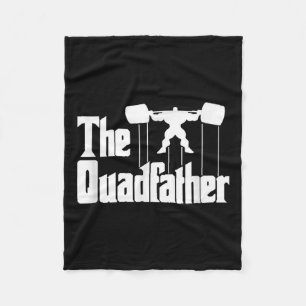 Cobertor De Velo Camiseta de Humor Motivacional The Quadfather Gym