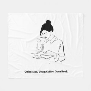 Cobertor De Velo Camiseta de Linha Artística Estética de Livro e Ca