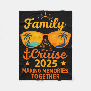 Cobertor De Velo Camiseta de manga curta Family Cruise 2025 Vacatio
