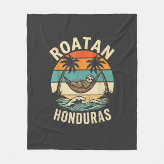 Cobertor De Velo Camiseta de Preguiça de Roatán Honduras