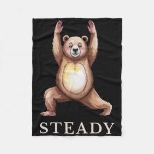 Cobertor De Velo Camiseta de Yoga Urso Firme Calmo Lance Fofo Iogue