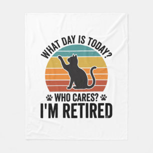 Cobertor De Velo Camiseta Desenho de Gato Aposentado Vintage Pôr do
