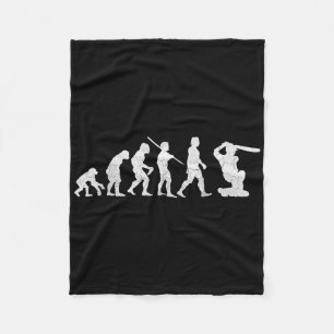 Cobertor De Velo Camiseta Divertida Da Evolução Do Críquete Present