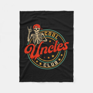 Cobertor De Velo Camiseta do Clube de Tios Legais Retrô Esqueleto D
