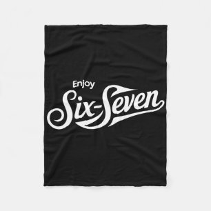Cobertor De Velo Camiseta engraçada 67 Seis Sete Meme para amantes
