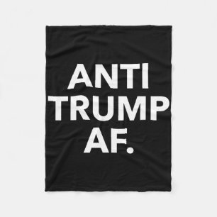 Cobertor De Velo Camiseta engraçada anti-Trump - Uni Adultos Anti T