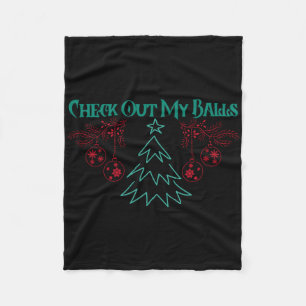 Cobertor De Velo Camiseta engraçada confira meus enfeites de natal