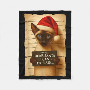 Cobertor De Velo Camiseta engraçada de Natal de gato - Boné de Papa