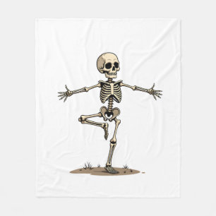 Cobertor De Velo Camiseta engraçada de Yoga de Esqueleto para Fitne