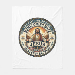Cobertor De Velo Camiseta Esposa Militar de Jesus Esperando Marido 