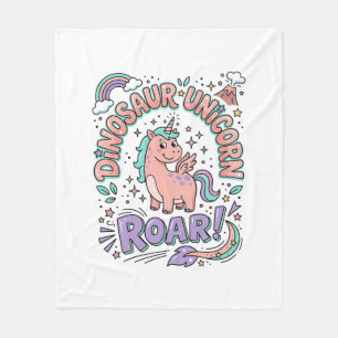 Cobertor De Velo Camiseta Estilo Retro Unicórnio Dinossauro Unicórn