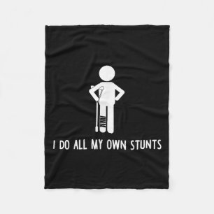 Cobertor De Velo Camiseta Eu Faço Todos Os Meus Próprios Estunts Pr