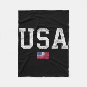Cobertor De Velo Camiseta EUA Mulheres Homens Crianças Bandeira Ame