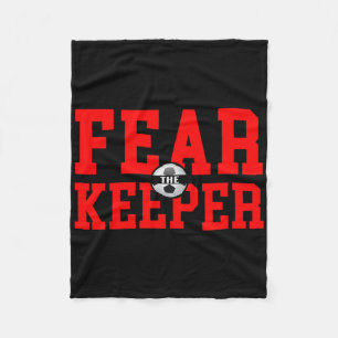 Cobertor De Velo Camiseta Fear The Goalie Futebol Goleiro B