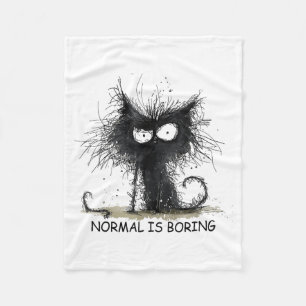 Cobertor De Velo Camiseta Gráfica Gato Engraçado Normal É Chato Hom