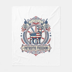 Cobertor De Velo Camiseta Gráfica Vetorial Fazenda de Cabra Patriót