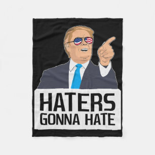 Cobertor De Velo Camiseta Haters Vão Odiar Donald Trump Potus