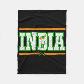 Cobertor De Velo Camiseta India Críquete Time Nacional de Críquete