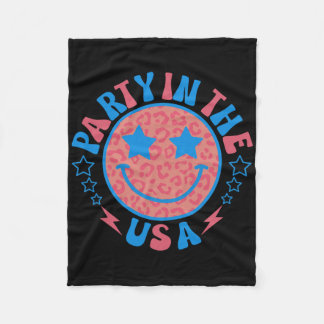 Cobertor De Velo Camiseta Infantil Sorriso Preppy Festa Nos EUA 4 D