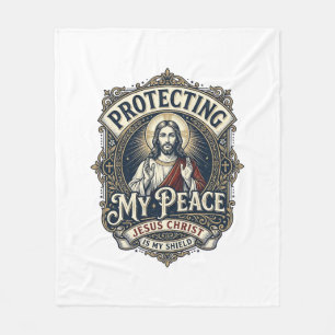 Cobertor De Velo Camiseta Jesus Limites Auto Respeito Fé Baseada De