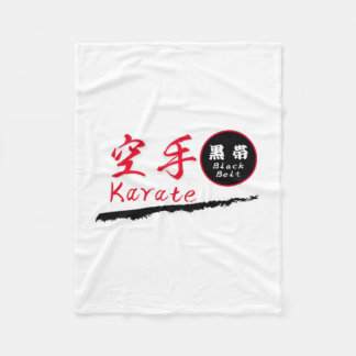 Cobertor De Velo Camiseta Karate Faixa Preta