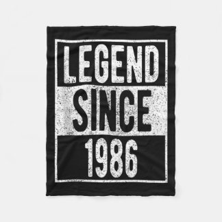Cobertor De Velo Camiseta Lenda Desde 1986 36 Anos Presentes 36º