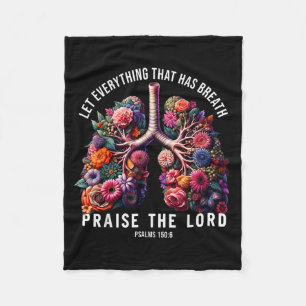 Cobertor De Velo Camiseta Louve o Senhor Tudo o Que Tem Fôlego