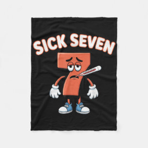Cobertor De Velo Camiseta Meme Seven Doente Seis Sete Brincadeira D
