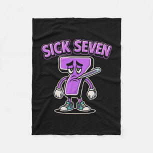 Cobertor De Velo Camiseta Meme Sick Seven Seis Sete Diversão com Jo