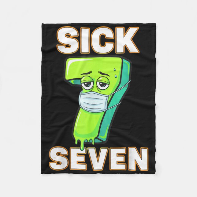 Cobertor De Velo Camiseta Meme Sick Seven Tee Seis Sete Brincadeira (Frente)