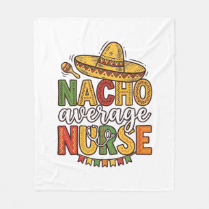 Cobertor De Velo Camiseta Nacho Average Nurse Cinco De Mayo Design_