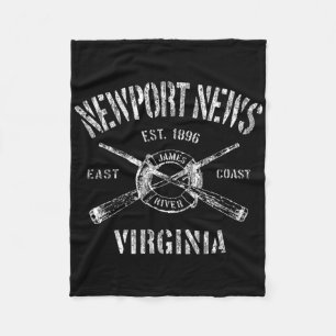 Cobertor De Velo Camiseta Náutica Vintage de Newport News Va