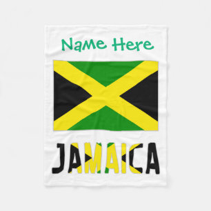Cobertor De Velo Camiseta Personalização Verde Bandeira Jamaicana J