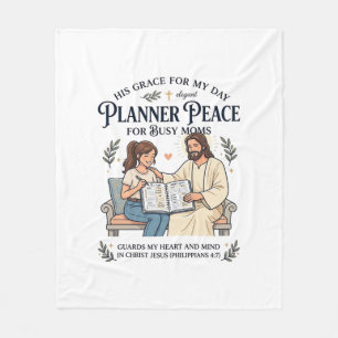 Cobertor De Velo Camiseta Planejadora Mãe Ensino Em Casa Jesus Roup