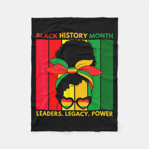 Cobertor De Velo Camiseta Preto História Mês Afro-Americano.png
