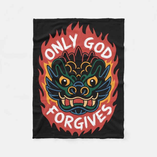 Cobertor De Velo Camiseta Sólo Dios Perdona1 (Frente)